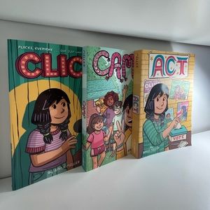 Click, Camp, and Act Graphic Novels by Kayla Miller